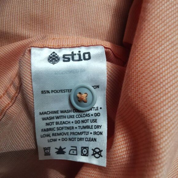 Men's Stio Shirt Button Down Long Sleeve | Color: Salmon | Size: S - Picture 8 of 12